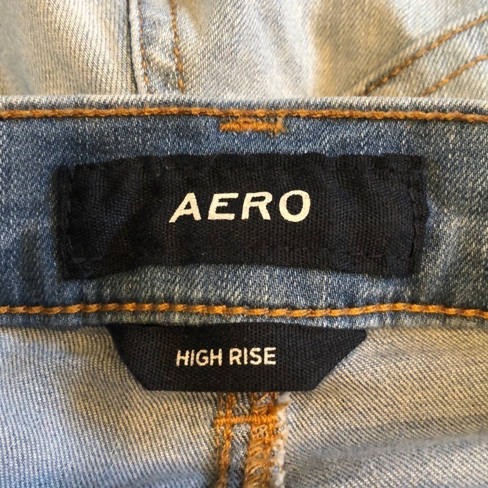 Aero High Rise Skinny Distressed Jeans - Picture 5 of 6